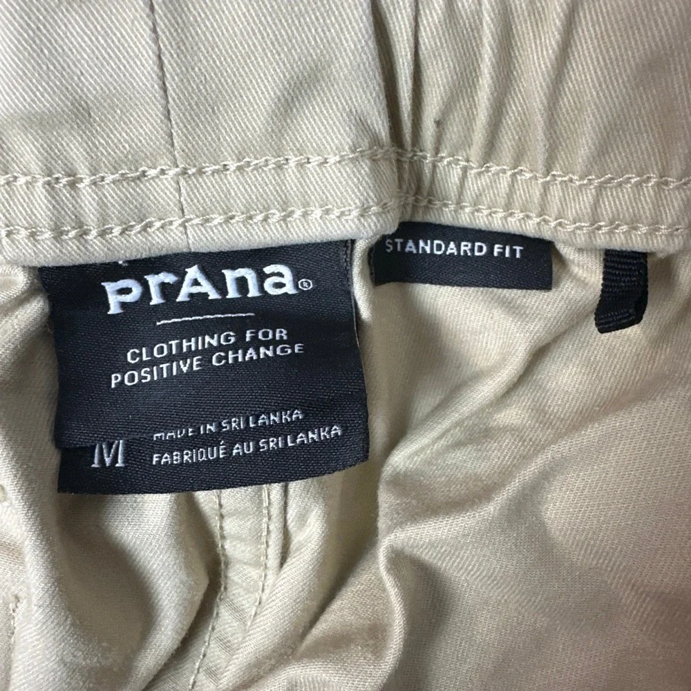 Prana Mojave Shorts Mens M Tan 1972481 Stretch Canvas Hiking Belted Gorpcore